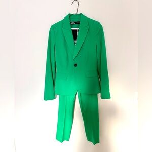 Zara Women Emerald Green Suit
